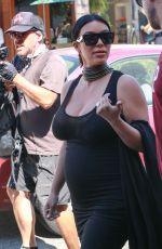 Pregnant KIM KARDASHIAN Out and About in Los Angeles 08/24/2015