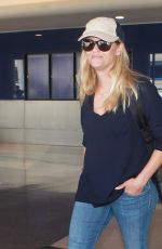 REESE WITHERSPOON in Jeans Arrives at Los Angeles International Airport 08/26/2015