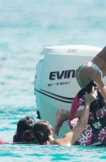 RIHANNA in Bikini at a Boat in Barbados 08/07/2015