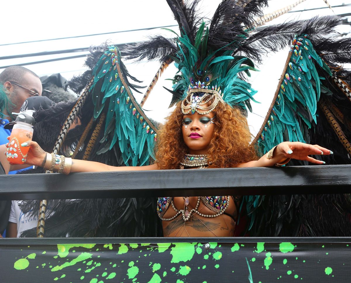 Rihanna In Bikini At Kadooment Day In Barbados 08 03 2015 Hawtcelebs