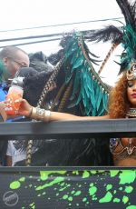 RIHANNA in Bikini at Kadooment Day in Barbados 08/03/2015