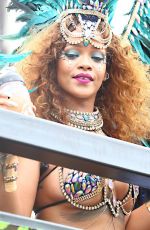 RIHANNA in Bikini at Kadooment Day in Barbados 08/03/2015