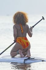 RIHANNA in Swimsuit Paddleboarding in Barbados 08/05/2015