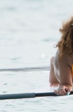 RIHANNA in Swimsuit Paddleboarding in Barbados 08/05/2015