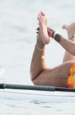 RIHANNA in Swimsuit Paddleboarding in Barbados 08/05/2015