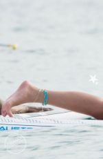 RIHANNA in Swimsuit Paddleboarding in Barbados 08/05/2015