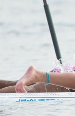 RIHANNA in Swimsuit Paddleboarding in Barbados 08/05/2015