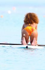 RIHANNA in Swimsuit Paddleboarding in Barbados 08/05/2015
