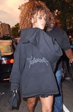 RIHANNA Out for Lunch in New York 08/11/2015