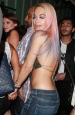 RITA ORA Arrives at The Warwick Nightclub in Hollywood 08/19/2015