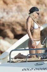 RITA ORA in Bikini on a Yacht in Ibiza 08/03/2015