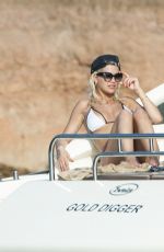 RITA ORA in Bikini on a Yacht in Ibiza 08/03/2015