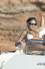 RITA ORA in Bikini on a Yacht in Ibiza 08/03/2015