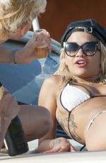 RITA ORA in Bikini on a Yacht in Ibiza 08/03/2015