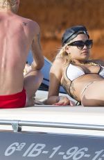 RITA ORA in Bikini on a Yacht in Ibiza 08/03/2015