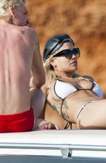 RITA ORA in Bikini on a Yacht in Ibiza 08/03/2015