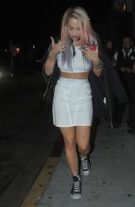 RITA ORA Leaves Nobu Restaurant in Los Angeles 08/27/2015