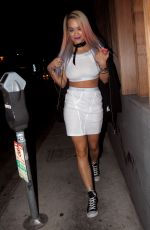RITA ORA Leaves Nobu Restaurant in Los Angeles 08/27/2015
