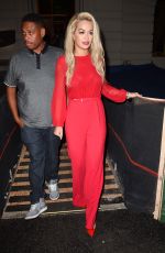 RITA ORA Leaves Nobu Restaurant in New York 08/12/2015