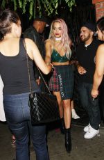 RITA ORA Leaves The Abbey in Los Angeles 08/28/2015