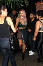 RITA ORA Leaves The Abbey in Los Angeles 08/28/2015