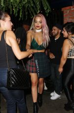 RITA ORA Leaves The Abbey in Los Angeles 08/28/2015