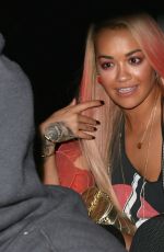 RITA ORA on a Late Night Date with Wiz Khalifa in Los Angeles 08/17/2015