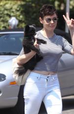 ROSE MCGOWAN Out and About in West Hollywood 08/20/2015