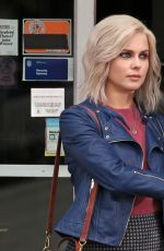 ROSE MCIVER on the Set of Izombie in Vancouver 08/26/2015