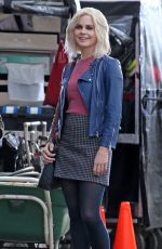 ROSE MCIVER on the Set of Izombie in Vancouver 08/26/2015