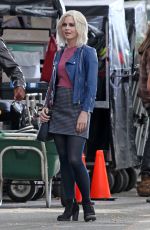 ROSE MCIVER on the Set of Izombie in Vancouver 08/26/2015
