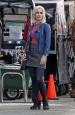 ROSE MCIVER on the Set of Izombie in Vancouver 08/26/2015