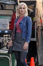 ROSE MCIVER on the Set of Izombie in Vancouver 08/26/2015