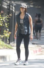 ROSELYN SANCHEZ in Tights Out Hiking in Los Angeles 08/18/2015