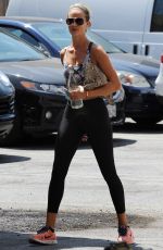 ROSIE HUNTINGTON-WHITELEY in Tights Leaves a Gym in Los Angeles 08/26/2015