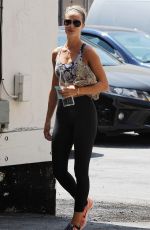 ROSIE HUNTINGTON-WHITELEY in Tights Leaves a Gym in Los Angeles 08/26/2015