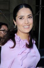 SALMA HAYEK Leaves an Office in Brooklyn 08/04/2015