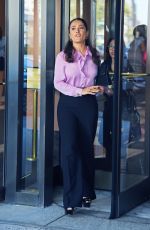 SALMA HAYEK Leaves an Office in Brooklyn 08/04/2015