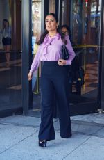 SALMA HAYEK Leaves an Office in Brooklyn 08/04/2015