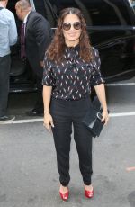 SALMA HAYEK Out and About in New York 08/06/2015
