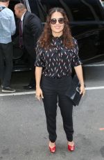 SALMA HAYEK Out and About in New York 08/06/2015