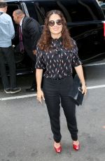 SALMA HAYEK Out and About in New York 08/06/2015