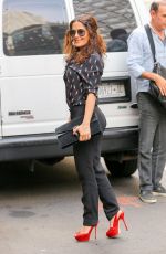 SALMA HAYEK Out and About in New York 08/06/2015