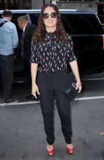 SALMA HAYEK Out and About in New York 08/06/2015