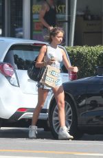 SARAH HYLAND Leaves a Starbucks in Los Angeles 08/01/2015