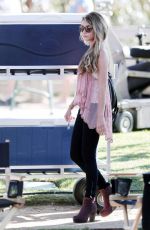 SARAH HYLAND on the Set of Modern Family in Santa Monica 08/07/2015