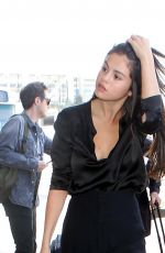 SELENA GOMEZ at LAX Airport in Los Angeles 08/18/2015