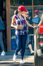 SELENA GOMEZ Leaves Pedalers Fork Restaurant in Calabasas 08/10/2015