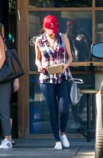 SELENA GOMEZ Leaves Pedalers Fork Restaurant in Calabasas 08/10/2015