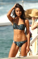 SHANINA SHAIK in Bikinis on the Set of a Photoshooot for Kookai in New South Wales 08/21/2015